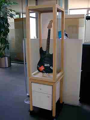Gitarrenschrank in Esche